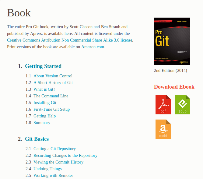 
          Pro Git book web page
          